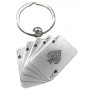 Porte clés jeu de cartes porte-clé métal