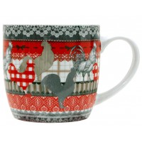 Mug Coq dentelle charme et campagne