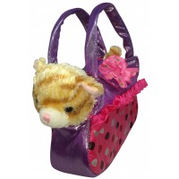 petit rouquin dans sac rose Peluche à pois chat Provence son dqwnRa