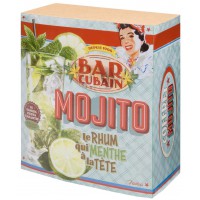 Coffret accessoires cocktail MOJITO Natives déco rétro vintage