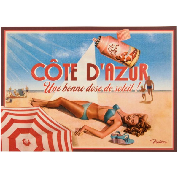 Carte Postale Cote D Azur Natives Deco Retro Vintage Humoristique Provence Aromes Tendance Sud Carte Postale Cote D Azur Natives Deco Retro Vintage Humoristique Provence Aromes Tendance Sud