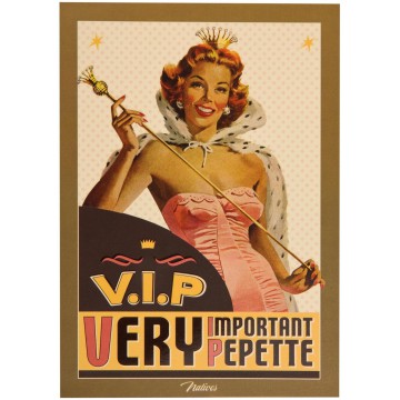 Carte postale V.I.P Natives déco rétro vintage humoristique