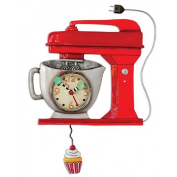 Horloge Robot de cuisine à balancier déco rétro vintage designs Allen
