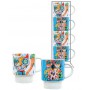 Serviteur 4 tasses empilables CHAT ET CHOUETTE ALLEN DESIGNS