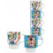 Serviteur 4 tasses empilables CHAT ET CHOUETTE ALLEN DESIGNS