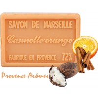 Savon CANNELLE ORANGE au beurre de karité 100 gr Savon de Marseille Pur végétal