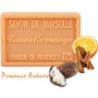 Savon CANNELLE ORANGE au beurre de karité 100 gr Savon de Marseille Pur végétal