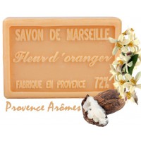 Savon FLEUR D'ORANGER au beurre de karité 100 gr Savon de Marseille Pur végétal