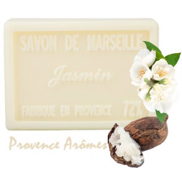 Savon JASMIN au beurre de karité 100 gr Savon de Marseille Pur végétal