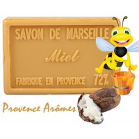 Savon MIEL au beurre de karité 100 gr Savon de Marseille Pur végétal