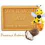 Savon MIEL au beurre de karité 100 gr Savon de Marseille Pur végétal