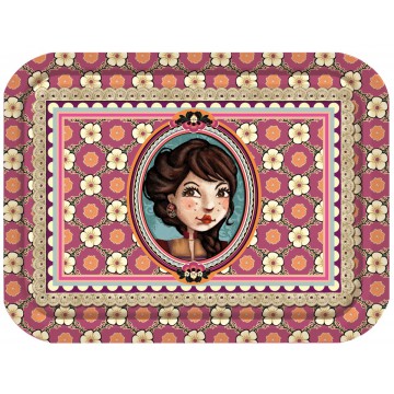 Petit plateau ÉMILY Lili Pétrol déco rétro vintage design