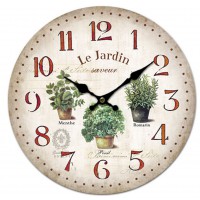 Horloge LE JARDIN SAVEUR déco rétro