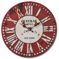 Horloge en métal Central Station New York déco rétro style broquante