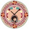 Horloge en verre ÉMILY Lili Pétrol déco rétro vintage design