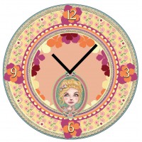 Horloge en verre CHLOÉ Lili Pétrol déco rétro vintage design