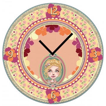 Horloge en verre CHLOÉ Lili Pétrol déco rétro vintage design