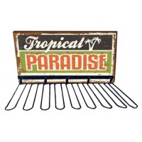 Rack support verres TROPICAL PARADISE déco rétro vintage