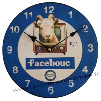 Horloge FACEBOOK déco rétro humoristique
