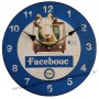 Horloge FACEBOOK déco rétro humoristique