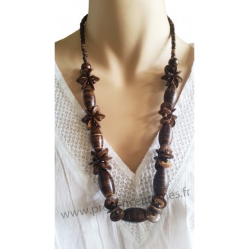 Collier en noix de coco Lara Ethnics