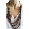 Collier Fleur 3 rangs en noix de coco Lara Ethnics