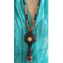 Collier en noix de coco pendentif Fleur Lara Ethnics modèle 2