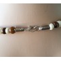 Collier de larmes marron et ivoire Lara Ethnics