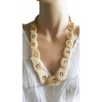 Collier de larmes ivoire Lara Ethnics