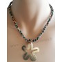 Collier de perles multicolores pendentif étoile de nacre Lara Ethnics