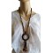 Collier en noix de coco pendentif anneau Lara Ethnics modèle 1