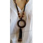 Collier en noix de coco pendentif anneau Lara Ethnics modèle 4