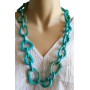 Collier bleu turquoise Lara Ethnics