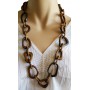 Collier marron Lara Ethnics