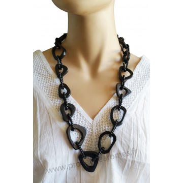 Collier noir Lara Ethnics