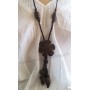 Collier en noix de coco pendentif Fleur Lara Ethnics modèle 6