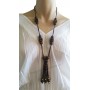 Collier en noix de coco pendentif Lara Ethnics modèle 10