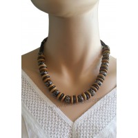 Collier marron brun et caramel Lara Ethnics