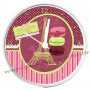 Horloge aimantée MACARON DE PARIS collection MYCLOCK