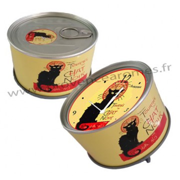 Horloge aimantée LA TOURNÉE DU CHAT NOIR collection MYCLOCK