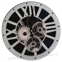 Horloge en verre ROUAGES