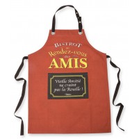 Tablier de cuisine BISTROT DES AMIS Natives déco rétro vintage