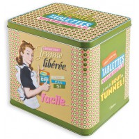 Boîte tablettes vaisselle FEMME LIBÉRÉE Natives déco rétro vintage