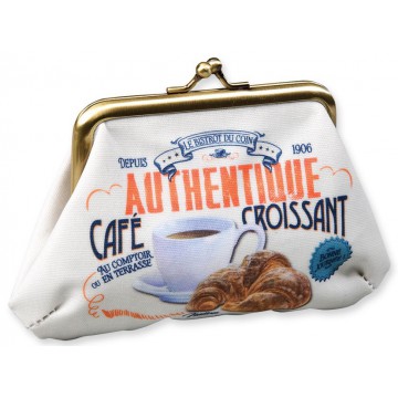 Porte-monnaie CAFÉ CROISSANT Natives déco rétro vintage