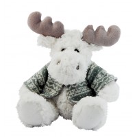 Peluche Élan avec veste grise