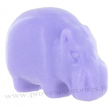 Savon en forme de d'hippopotame violet
