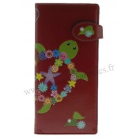 Portefeuille Compagnon rouge TORTUE