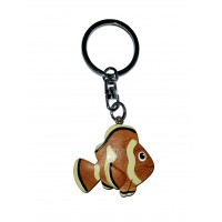 Porte clés Poisson Clown en bois