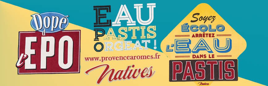 PASTIS Natives déco rétro vintage collection