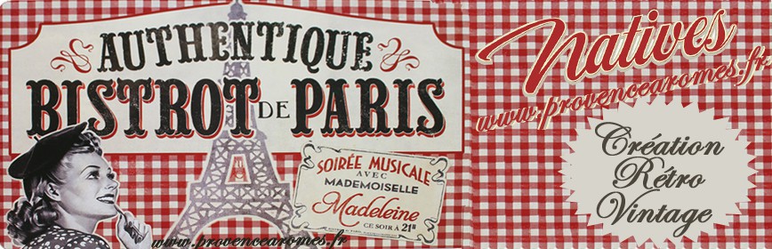 BISTROT DE PARIS Natives déco rétro vintage